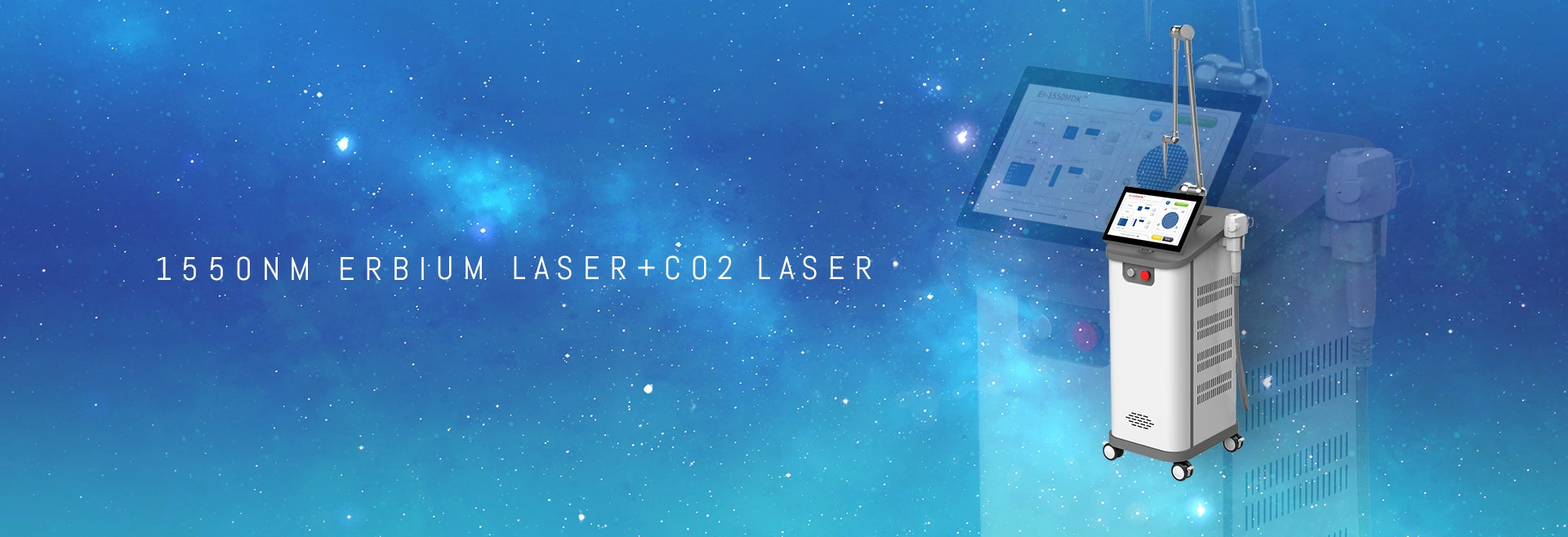 1550nm Erbium Laser+CO2 Laser Vertical
